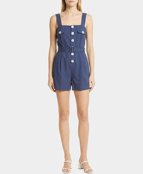 Solid Romper w/ Buttons view 1