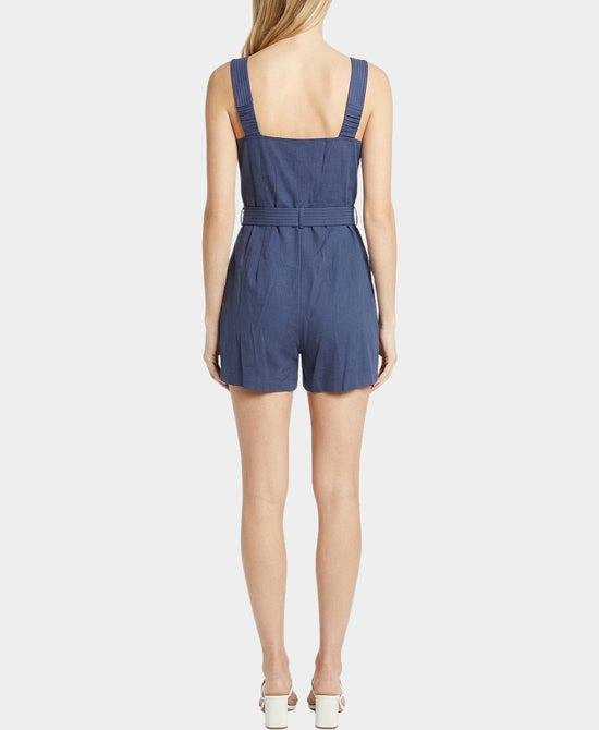 Solid Romper w/ Buttons view 2