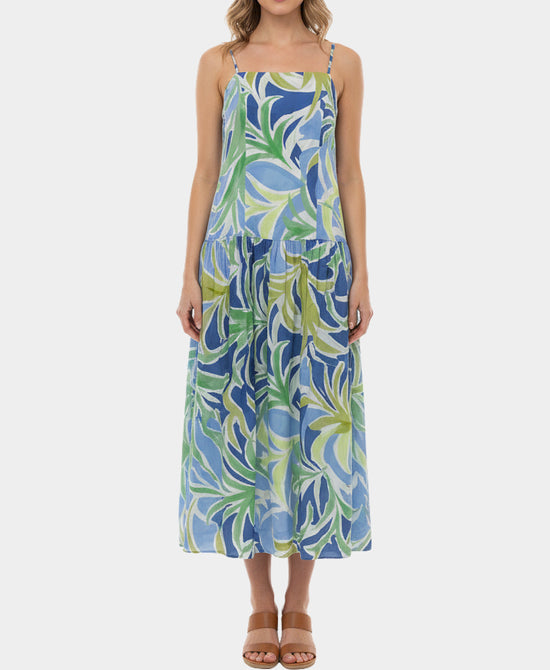 Printed Midi Dress view 1