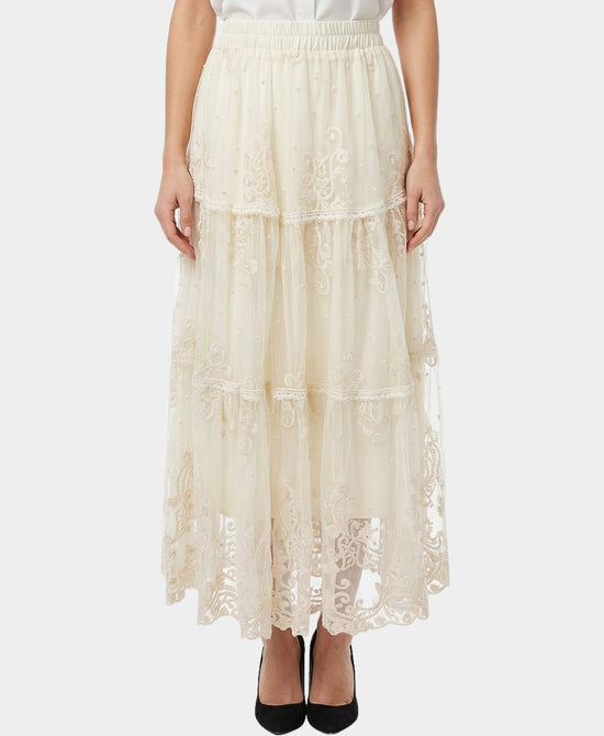 Lace Midi Skirt view 1
