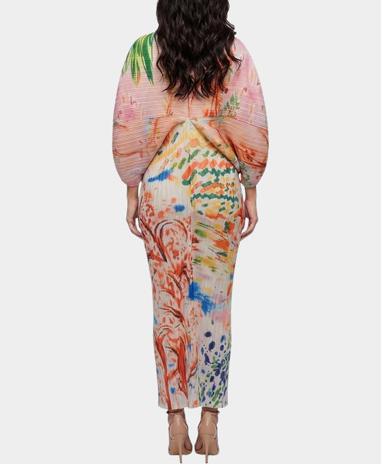 Plisse Micro Pleated Maxi Dress view 2