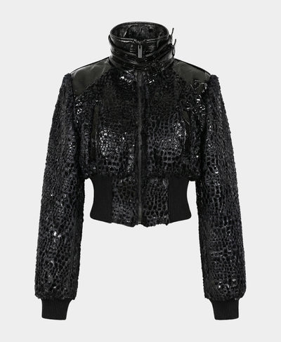 Textured Faux Leather Jacket image 3