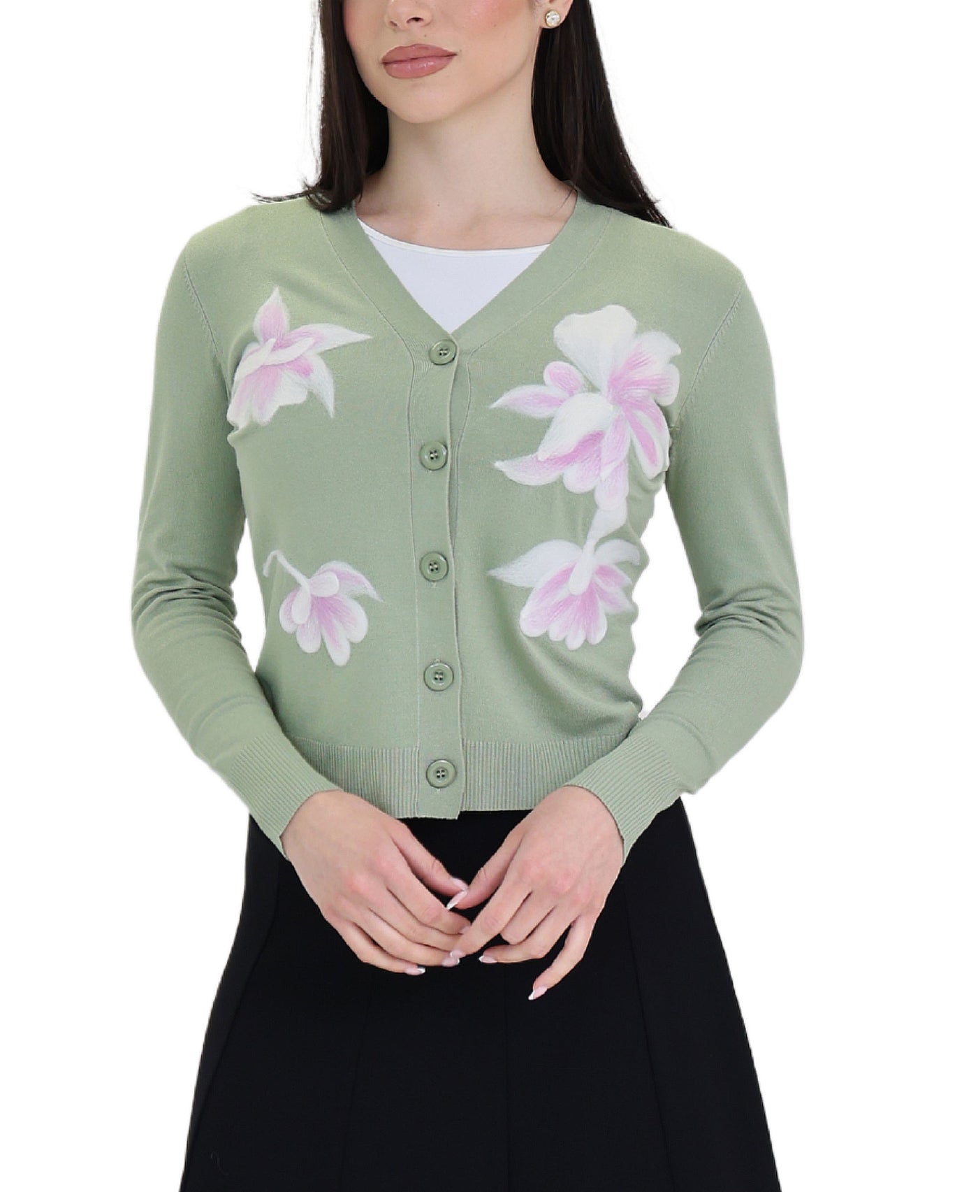 Flower Print Cardigan view 1