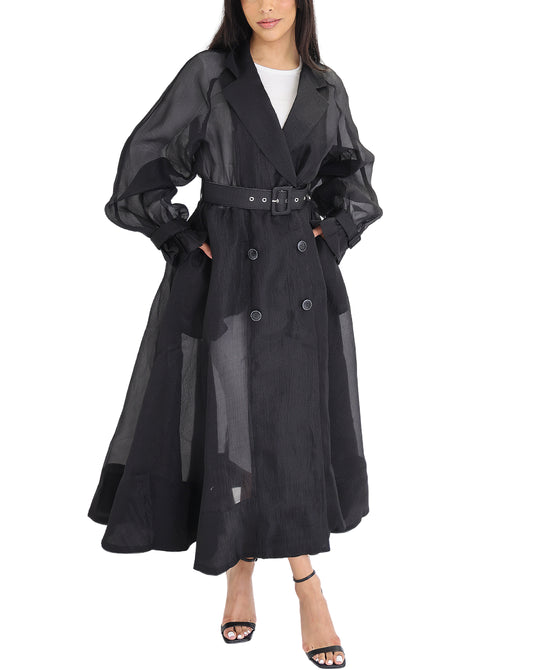 Organza Trench Coat view 1
