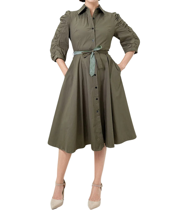 Ruched Midi Dress view 