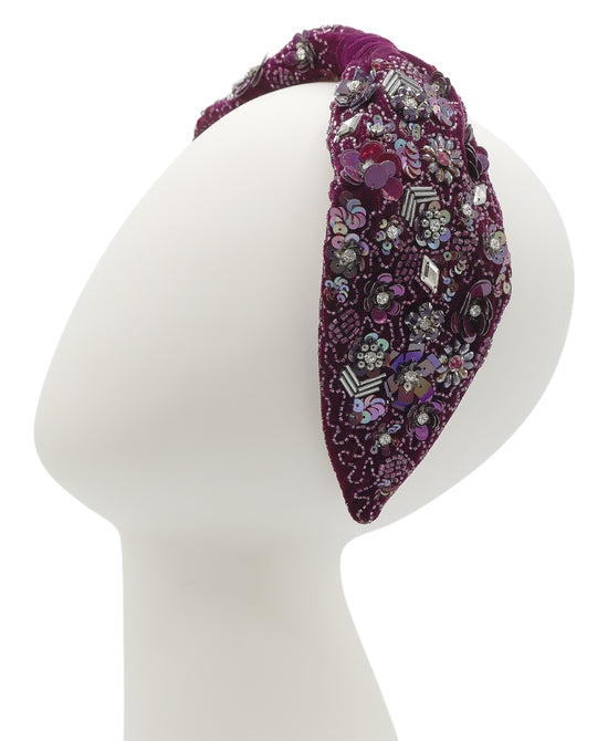 Jeweled Velvet Headband view 1