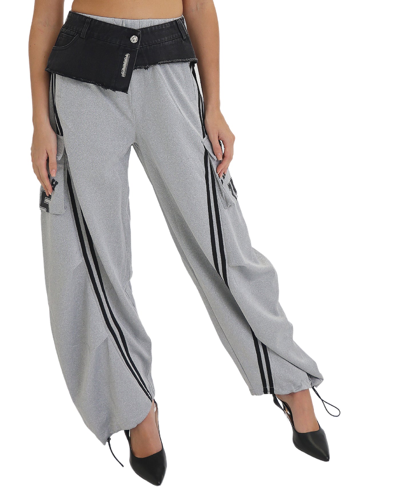 Sweatpants w/ Denim Trim view 1