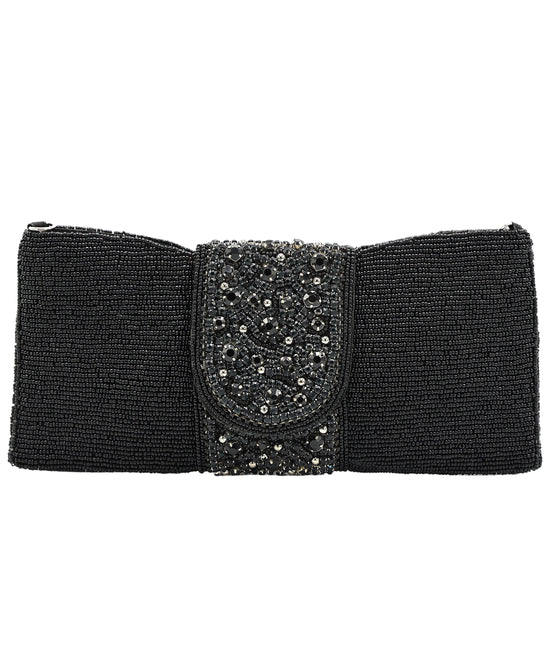 Beaded Clutch Bag w/ Crystals view 