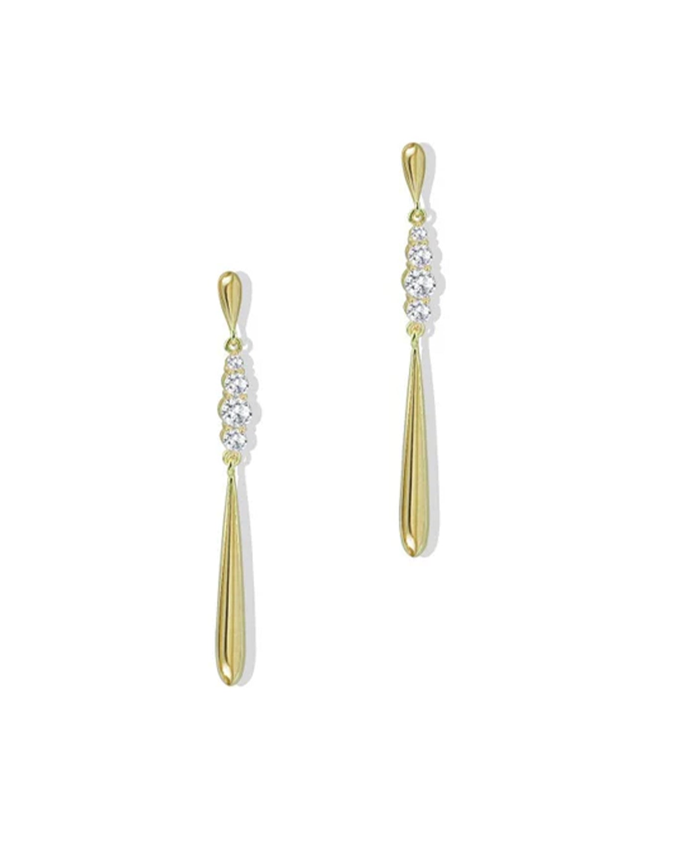 Cubic Zirconia Drop Earrings view 2