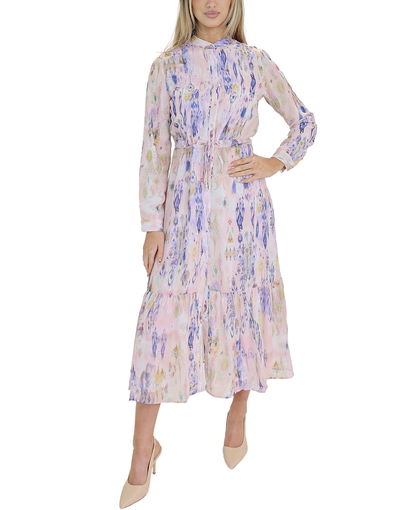 Printed Maxi Dress view 1