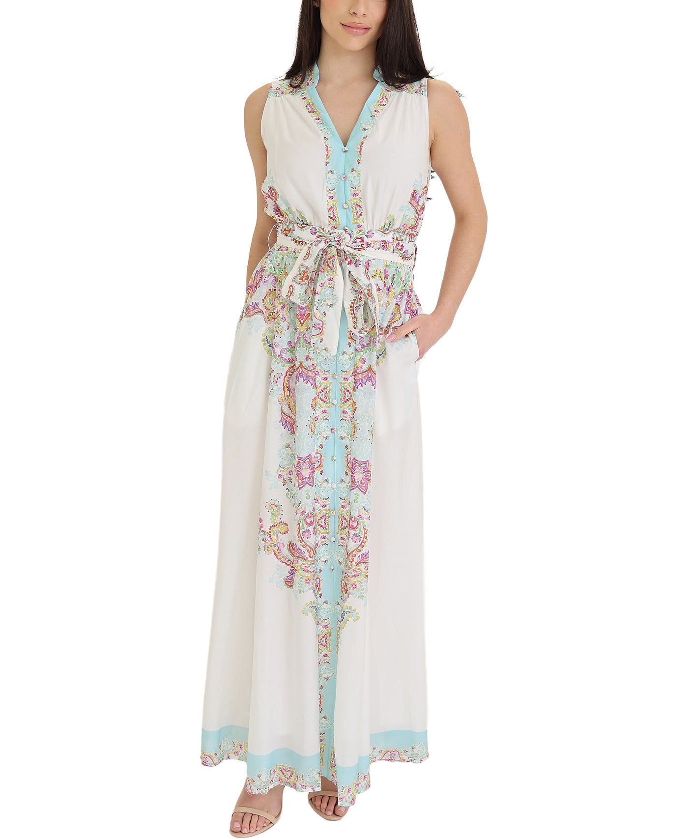 Printed Maxi Dress view 1