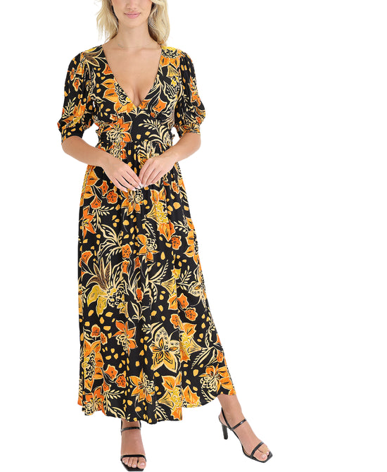 Floral Print Maxi Dress view 1