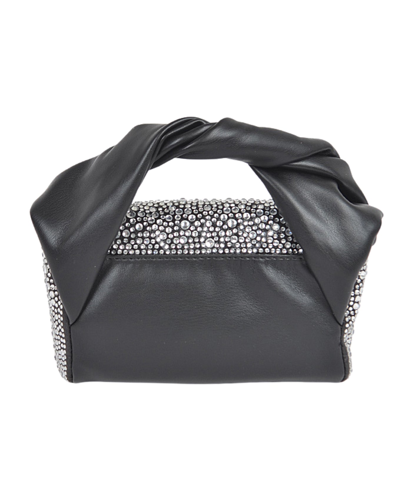 Faux Leather Rhinestone Clutch Bag view 2