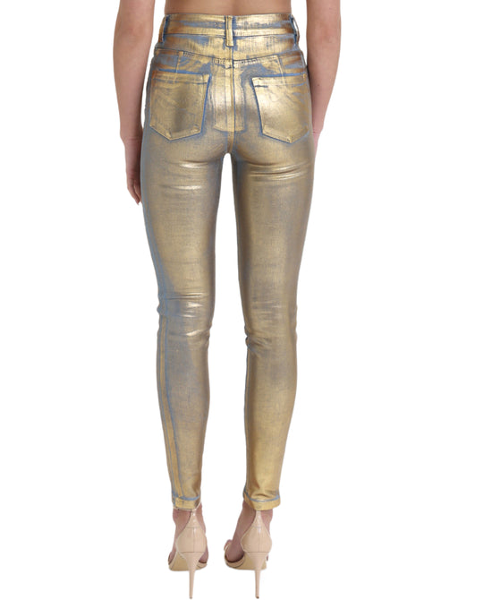 Metallic Coated Jeans view 2
