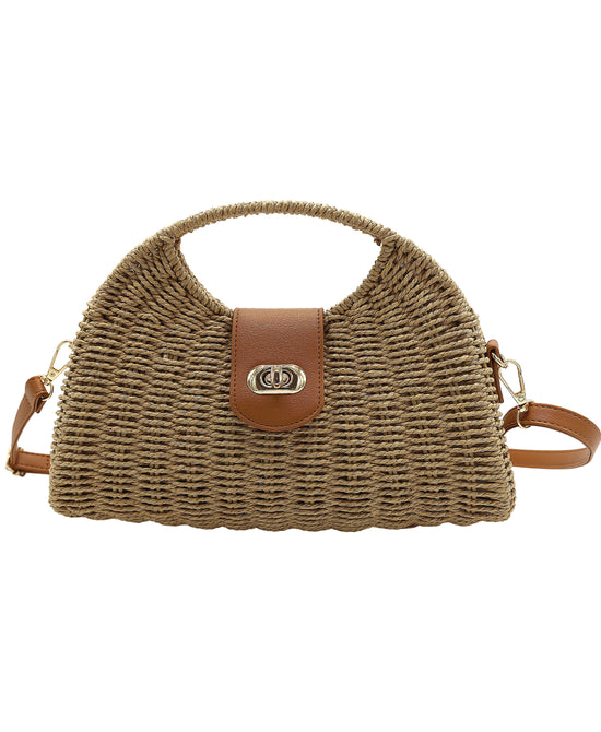 Large Straw Handbag view 