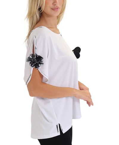 Tee w/ Flower Popouts image 3