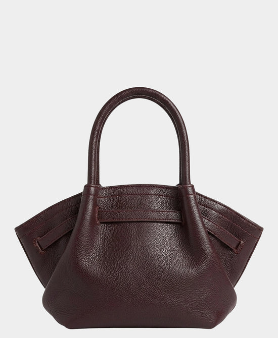 
Faux Leather Handbag in BURGUNDY view 2