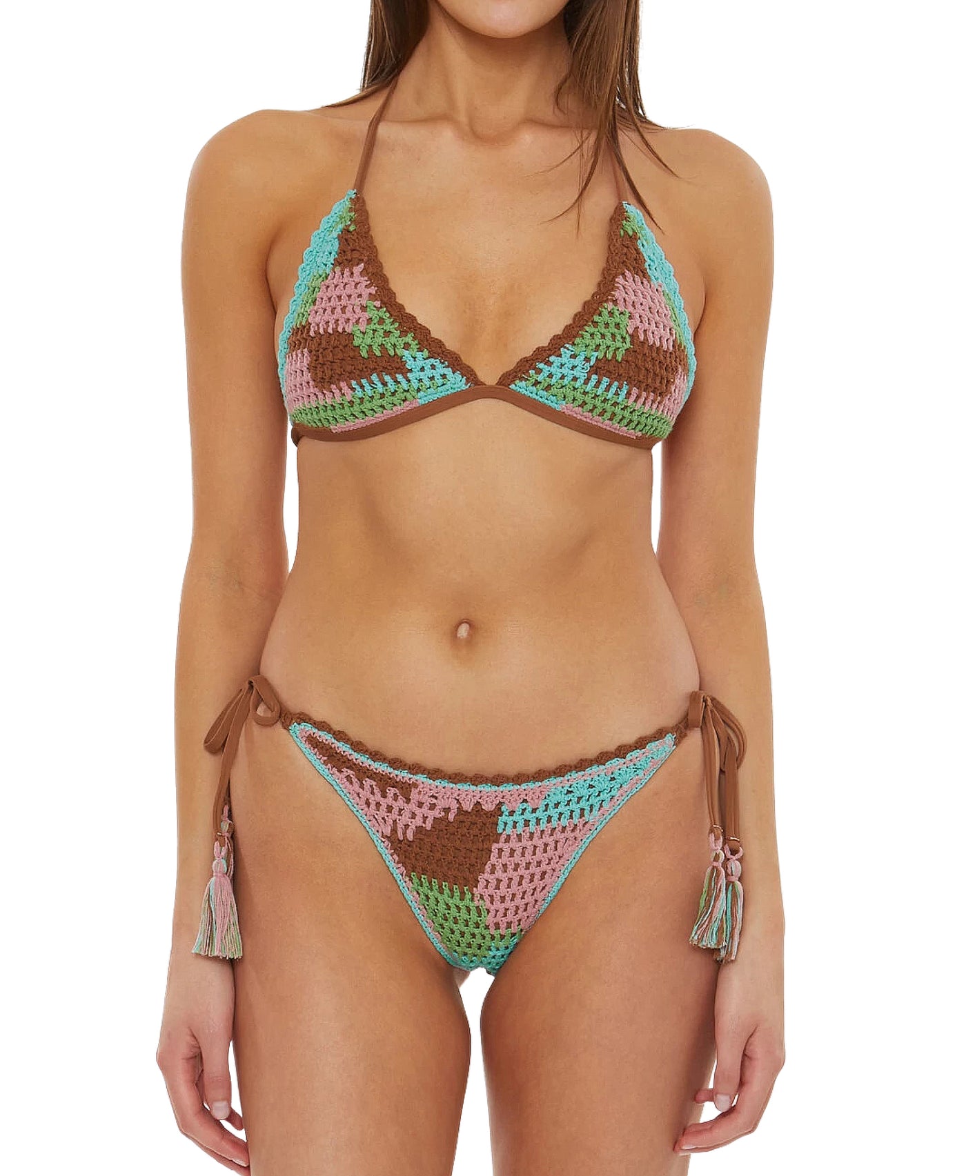 Multicolor Crochet Bikini- 2 Pc Set view 1