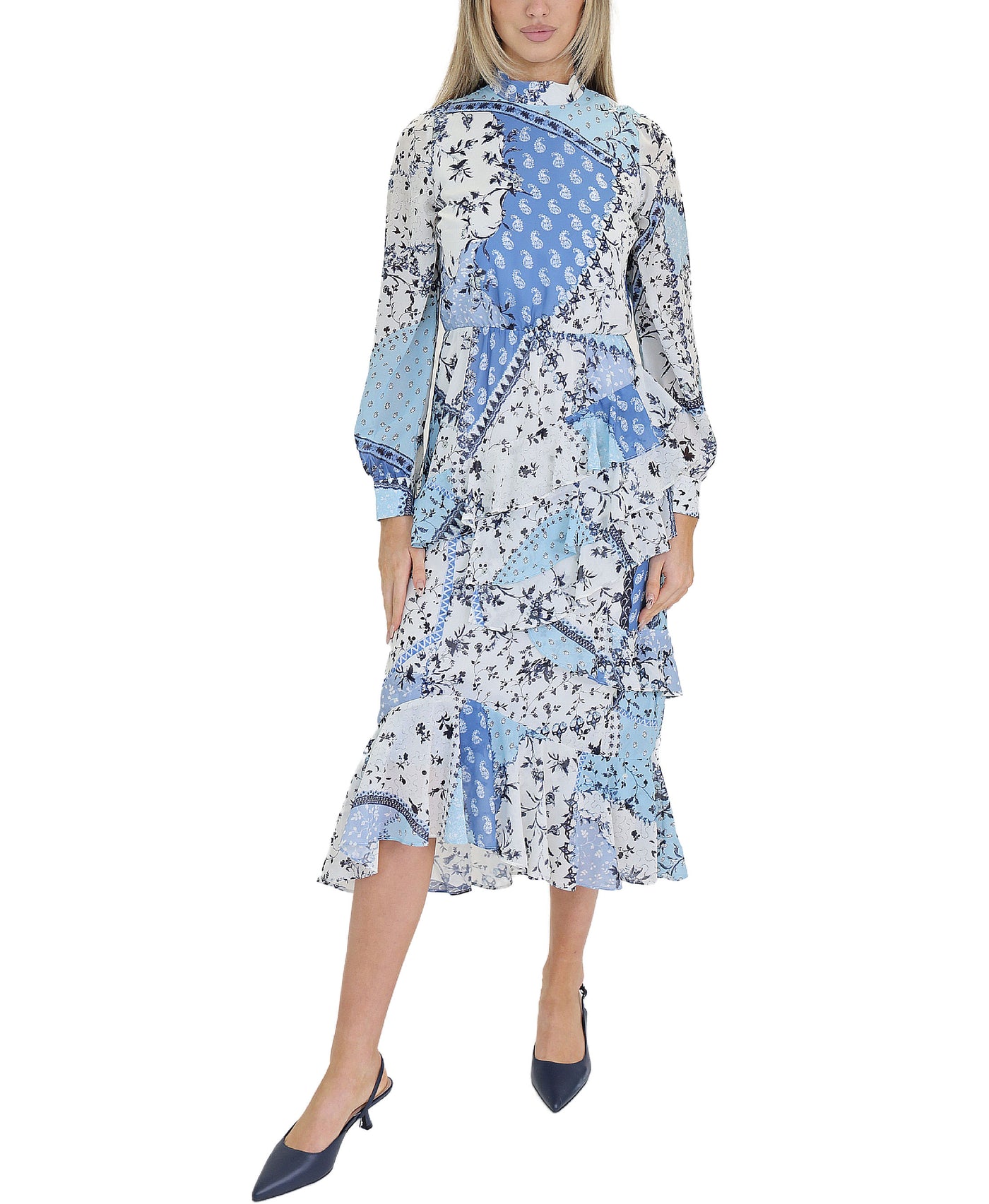 Printed Midi Dress view 1