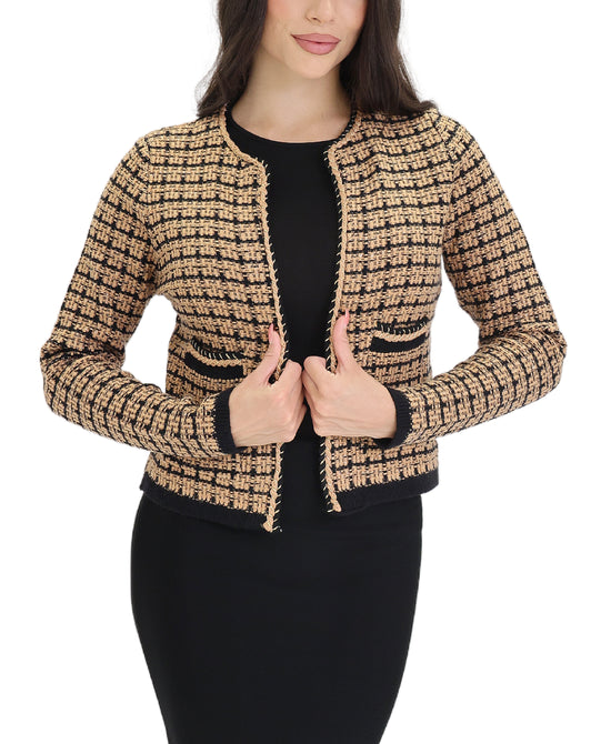 Tweed Cardigan Sweater view 