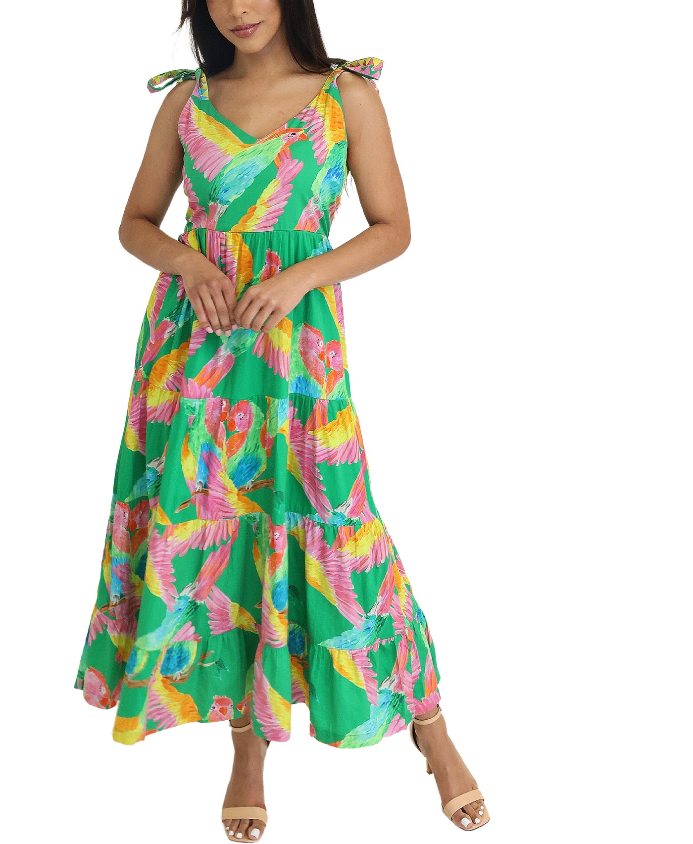 Printed Maxi Dress view 1