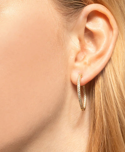 Sterling Silver Hoop Earrings image 1