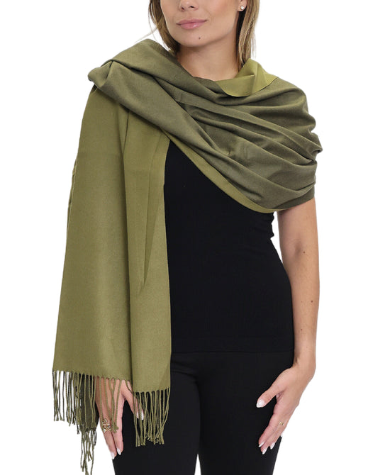 Solid Scarf/Shawl w/ Fringe view 