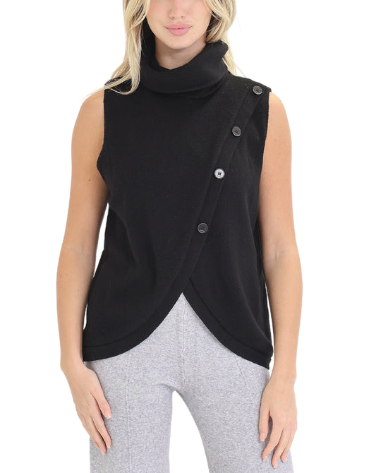 Asymmetrical Knit Vest view 1