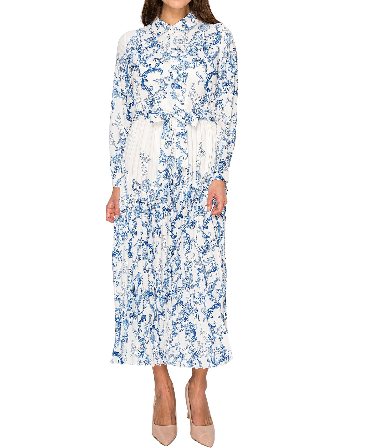 Printed Midi Dress view 1