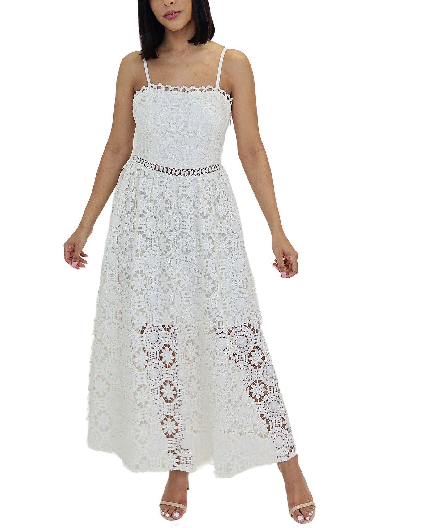 Crochet Lace Maxi Dress view 1