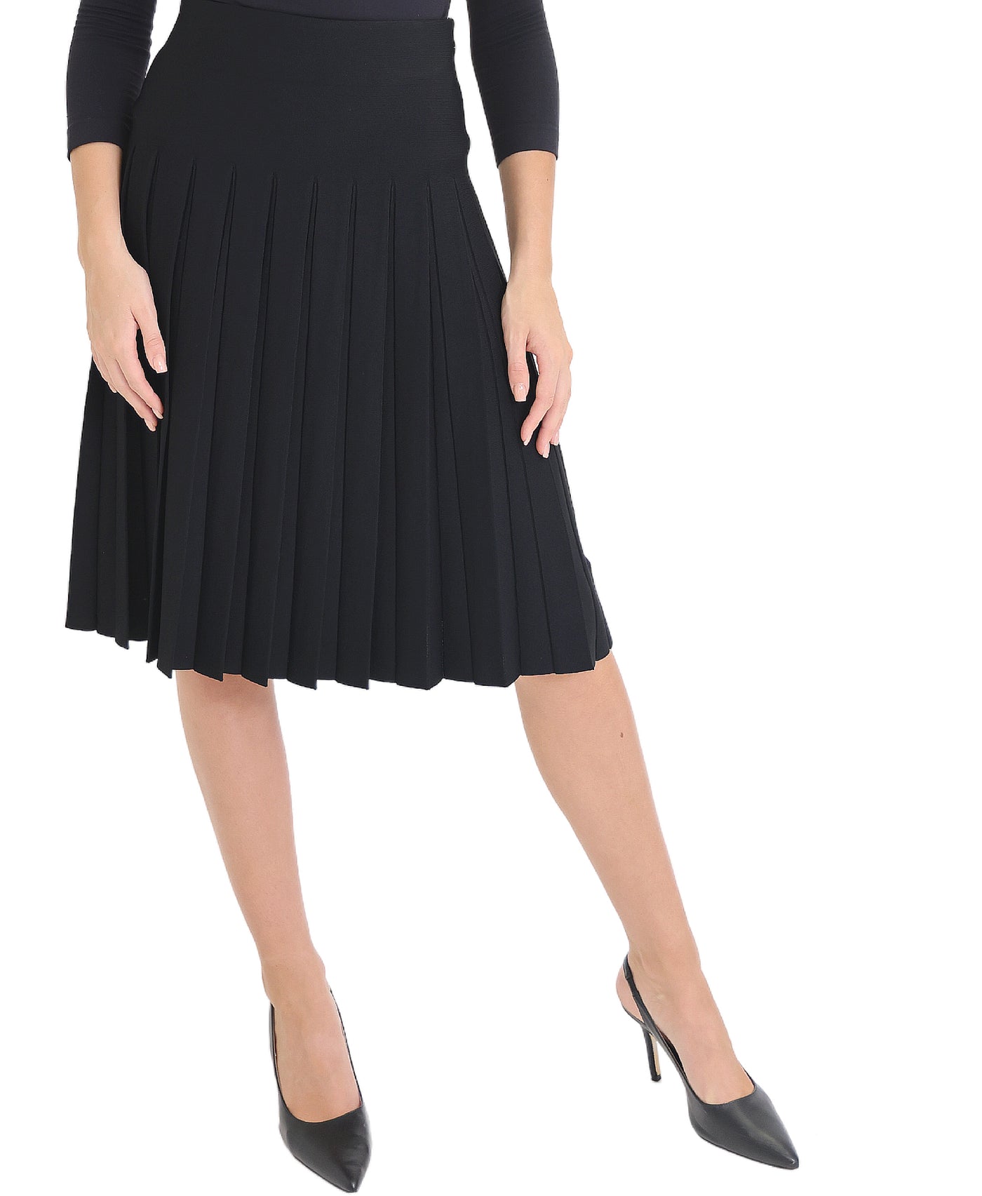 Pleated Midi Skirt view 1