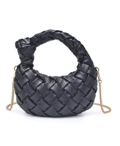 Woven Vegan Leather Handbag image 1