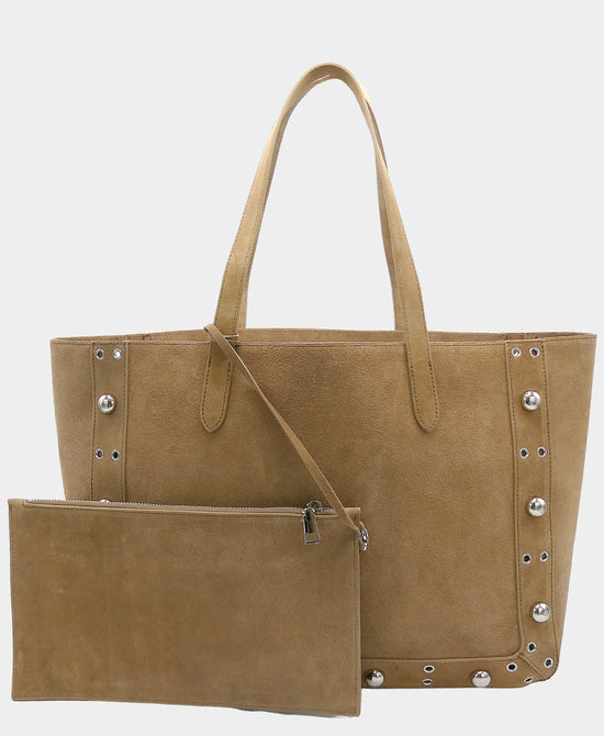 Suede Grommet Tote Bag view 2