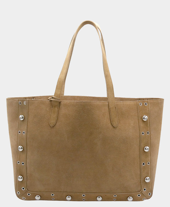 Suede Grommet Tote Bag view 1