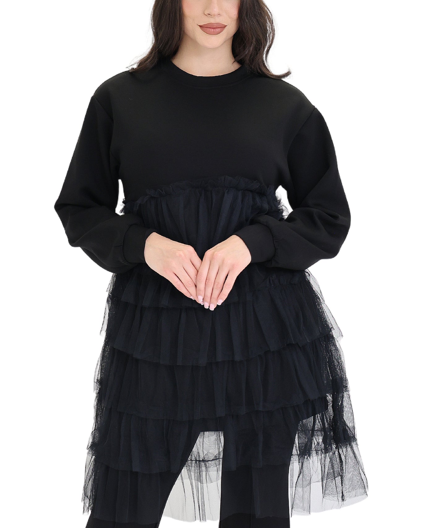 Tunic w/ Tulle Tiered Ruffles view 1