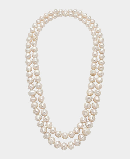 
Fresh Water Pearl Necklace in WHITE view 2