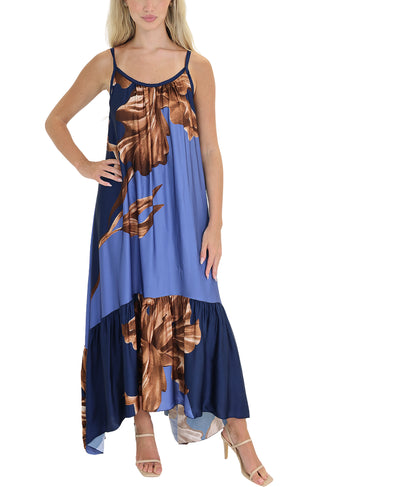 Printed Silk Maxi Dress image 1