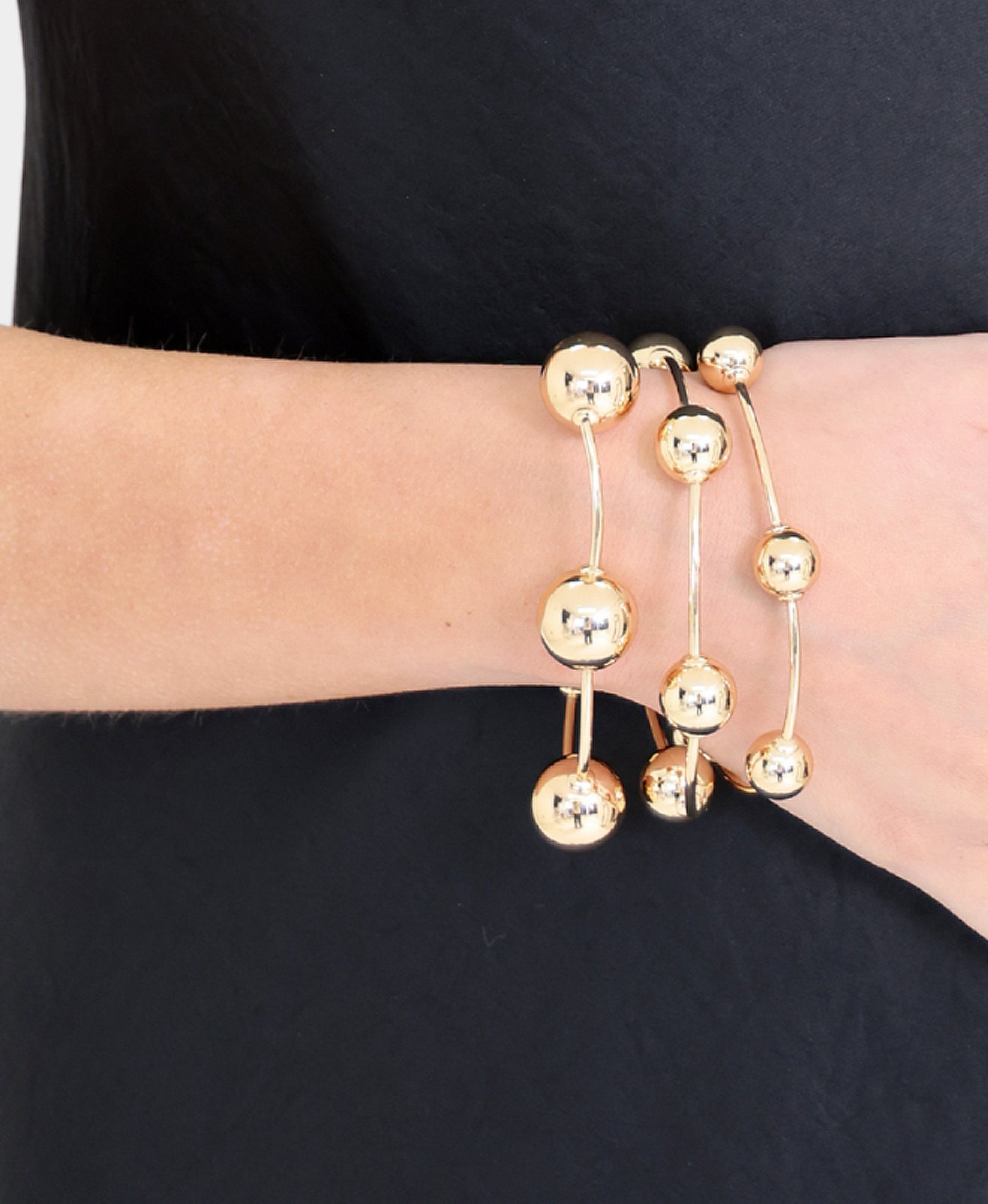 Elastic Bracelet Set w/ Beads view 1