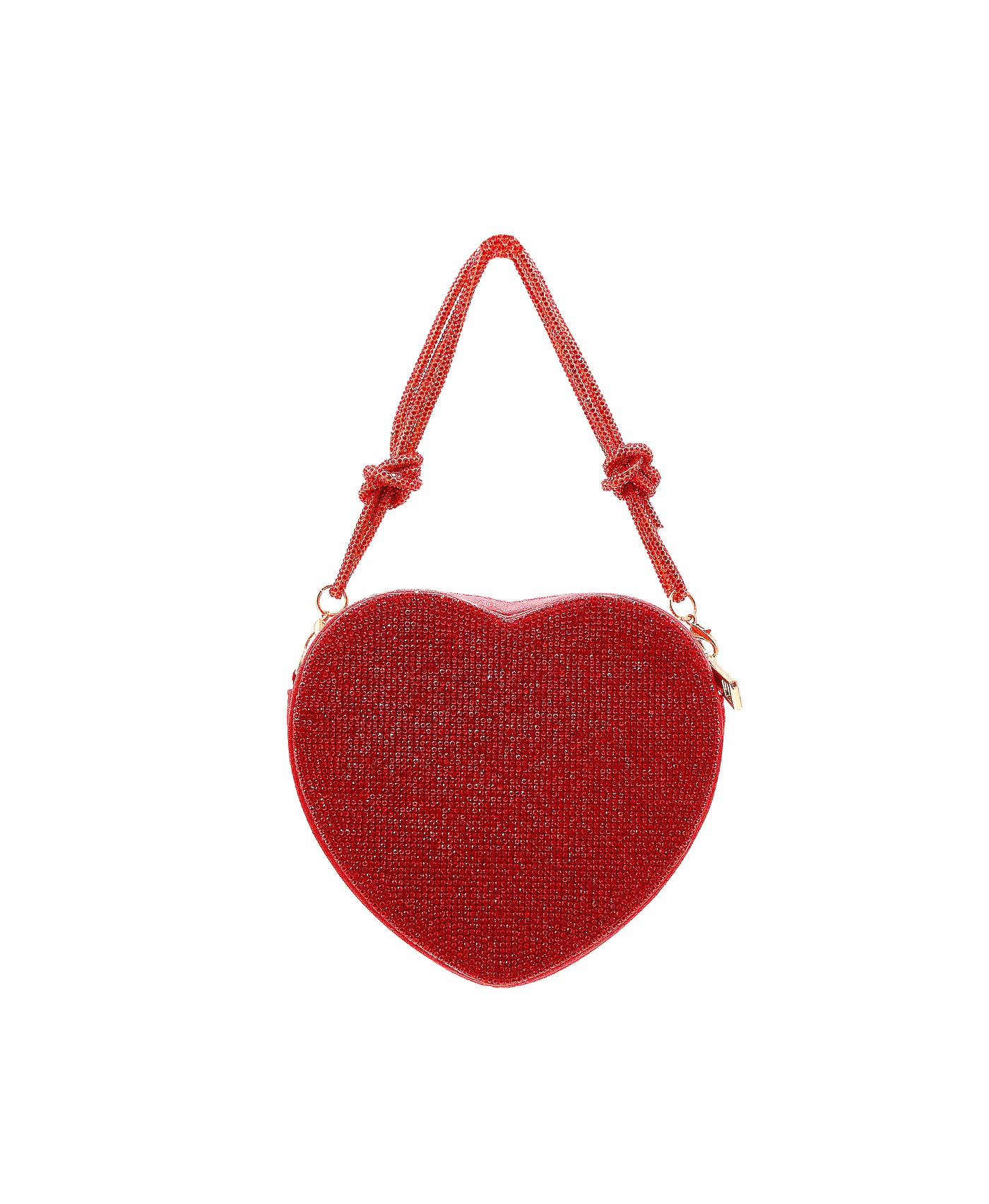 Heart Shape Handle Bag w/ Rhinestones image 1
