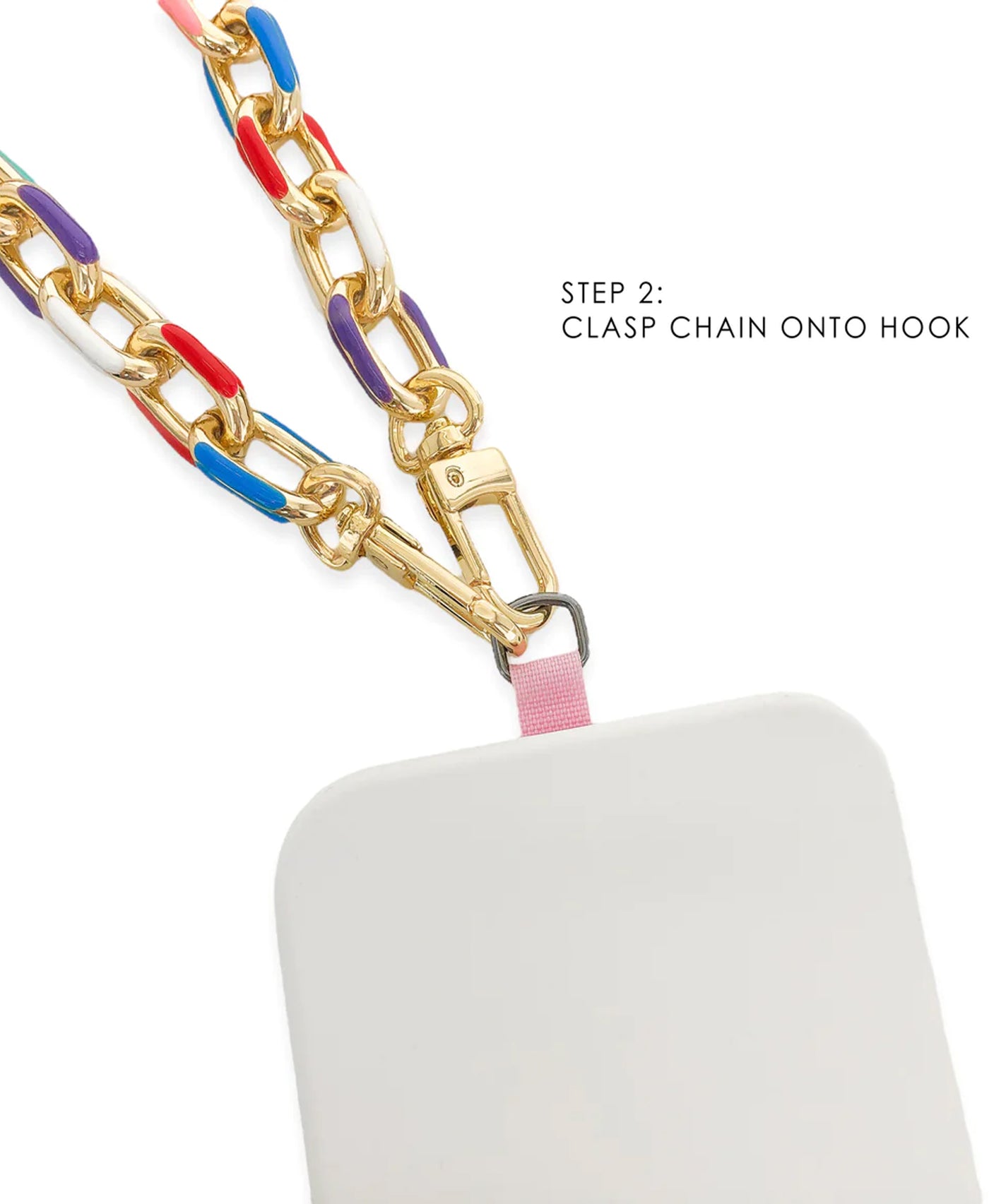 Enamel Chain Cell Phone Wristlet image 2