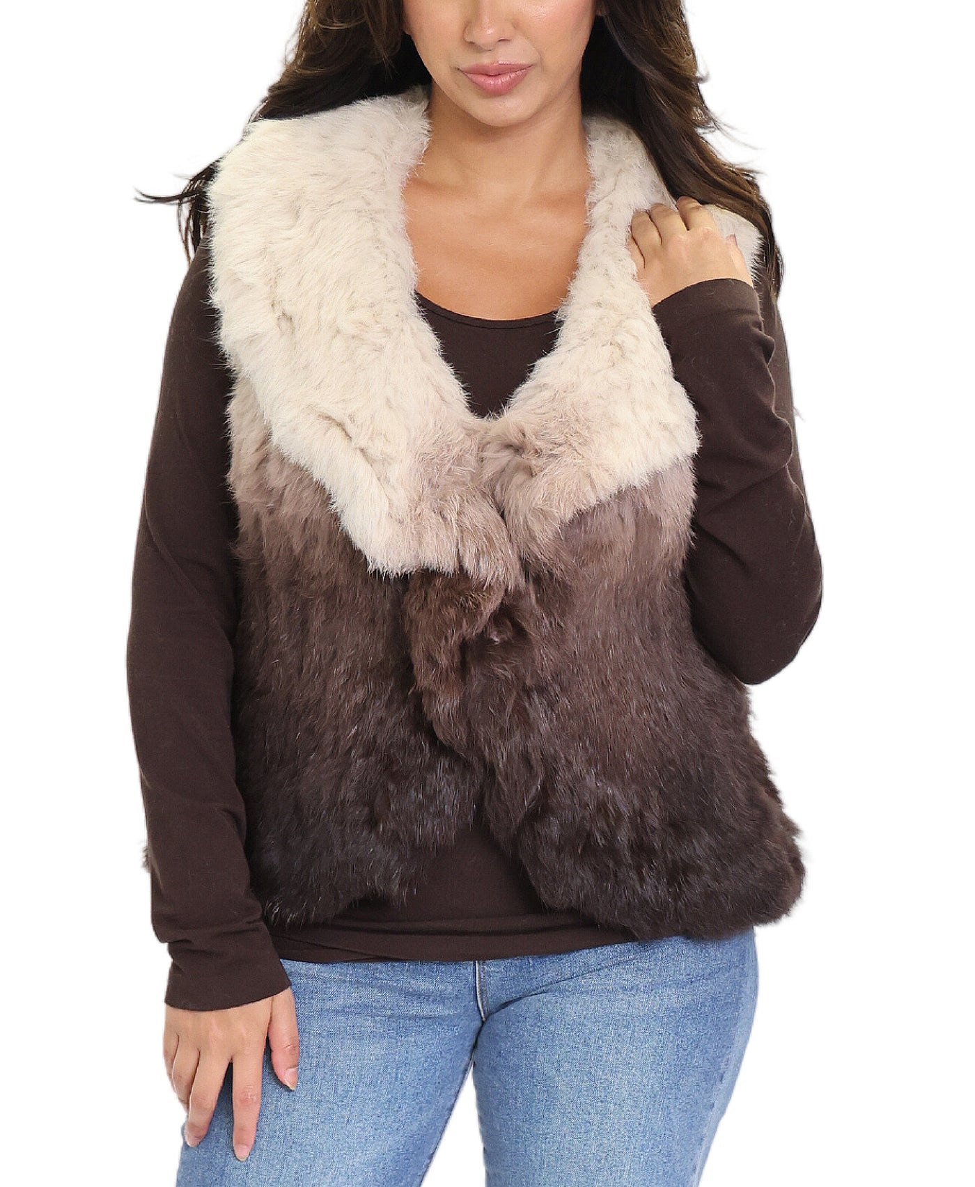 Ombre Fur Vest image 1