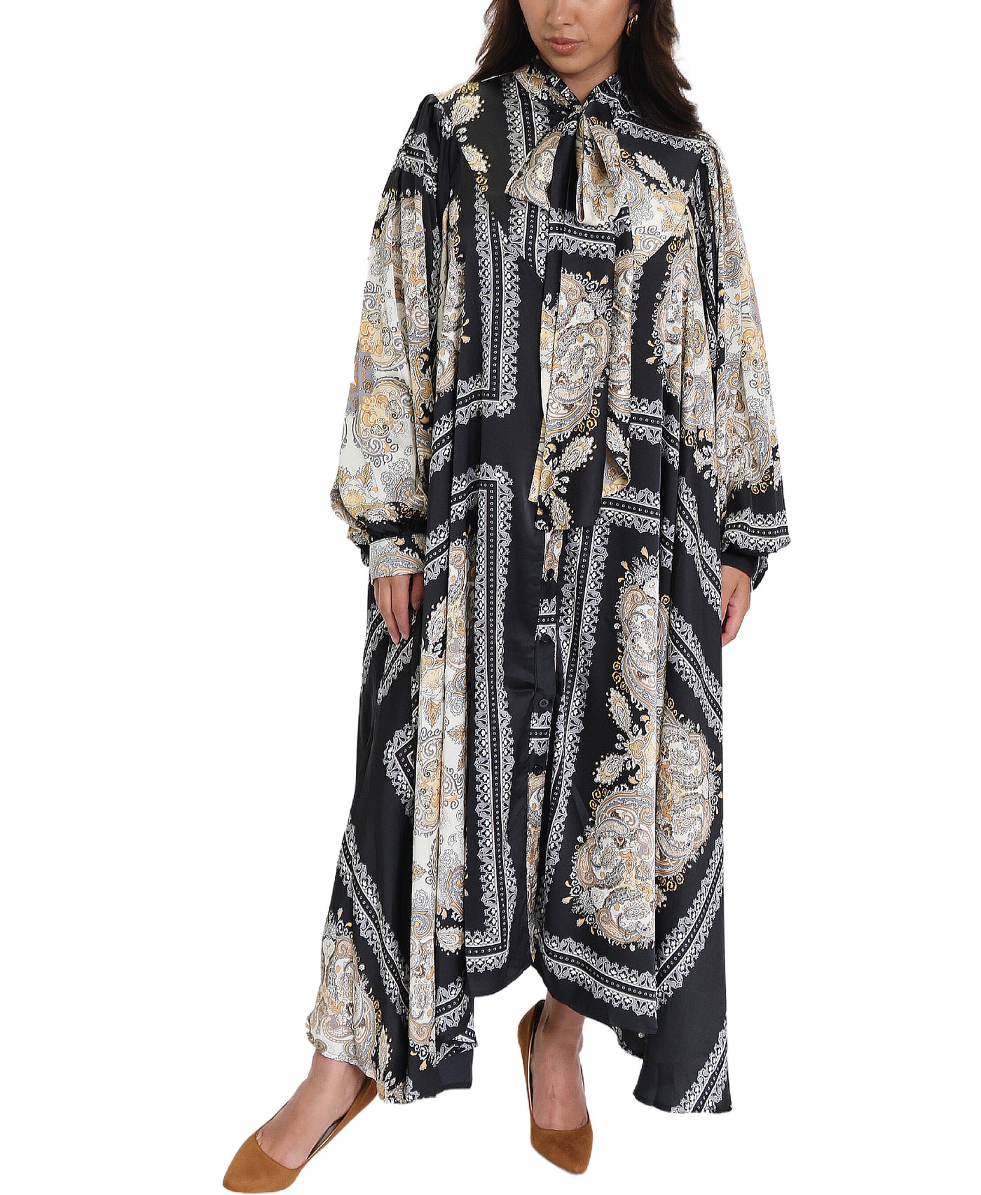 Paisley Print Maxi Dress image 1