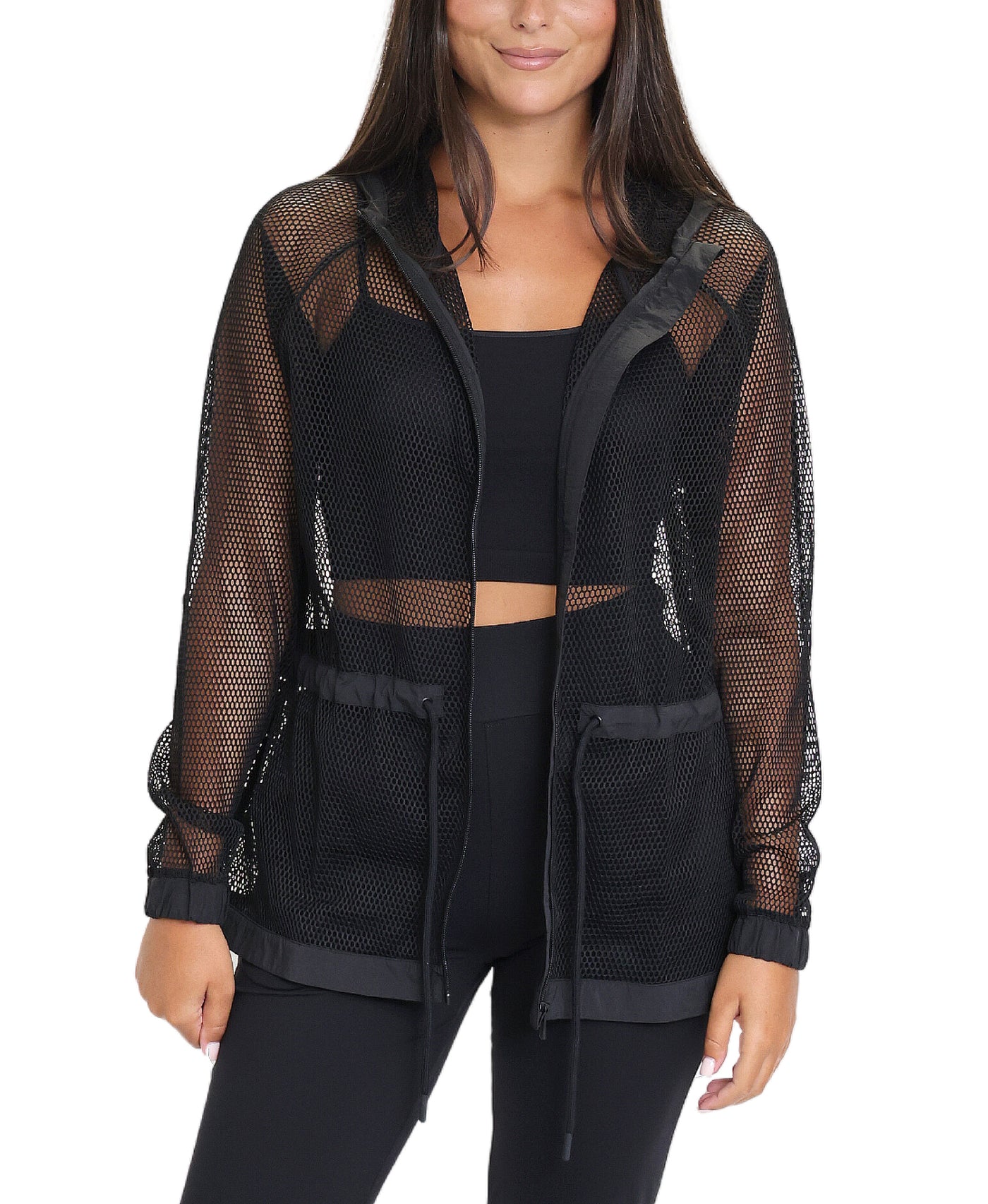 Mesh Duster w/ Hood image 1