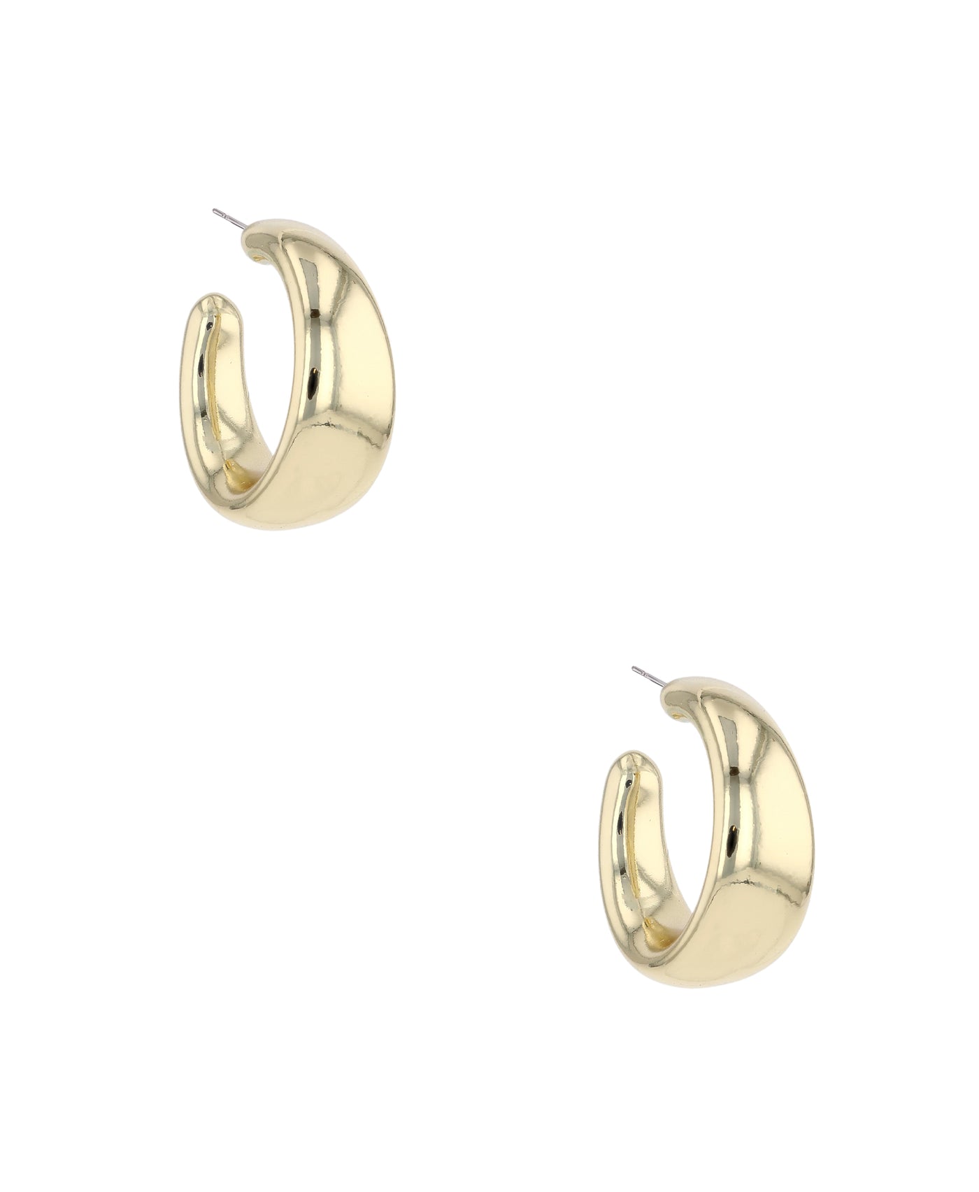 Cresent Hoop Earrings image 1
