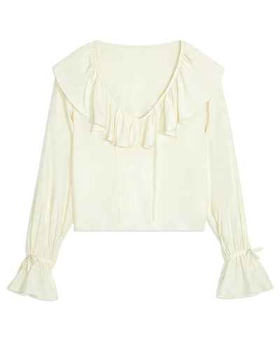 Solid Ruffle Blouse image 2