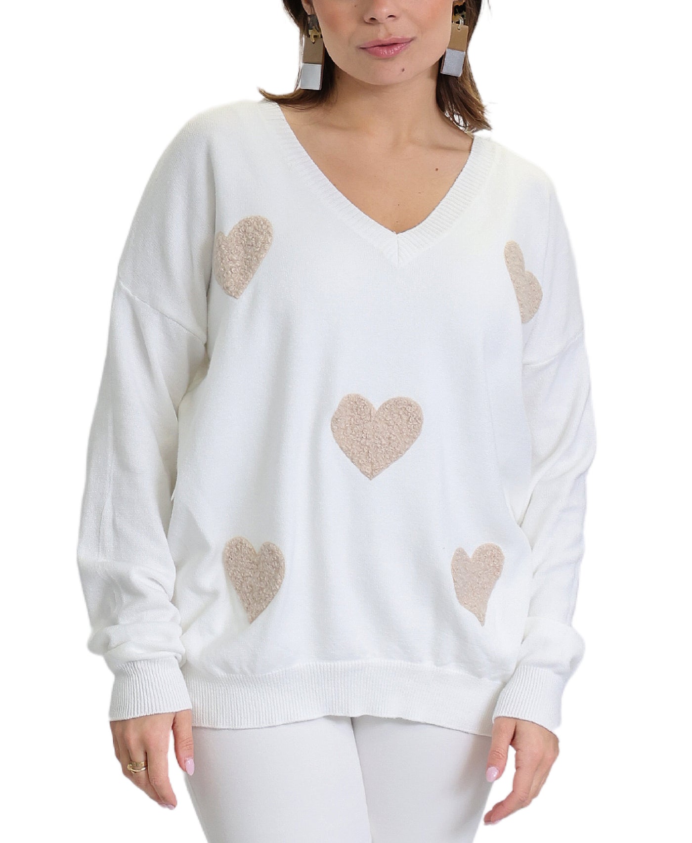 Sweater w/ Hearts image 1