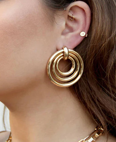 Multi-Ring Drop Earrings image 1