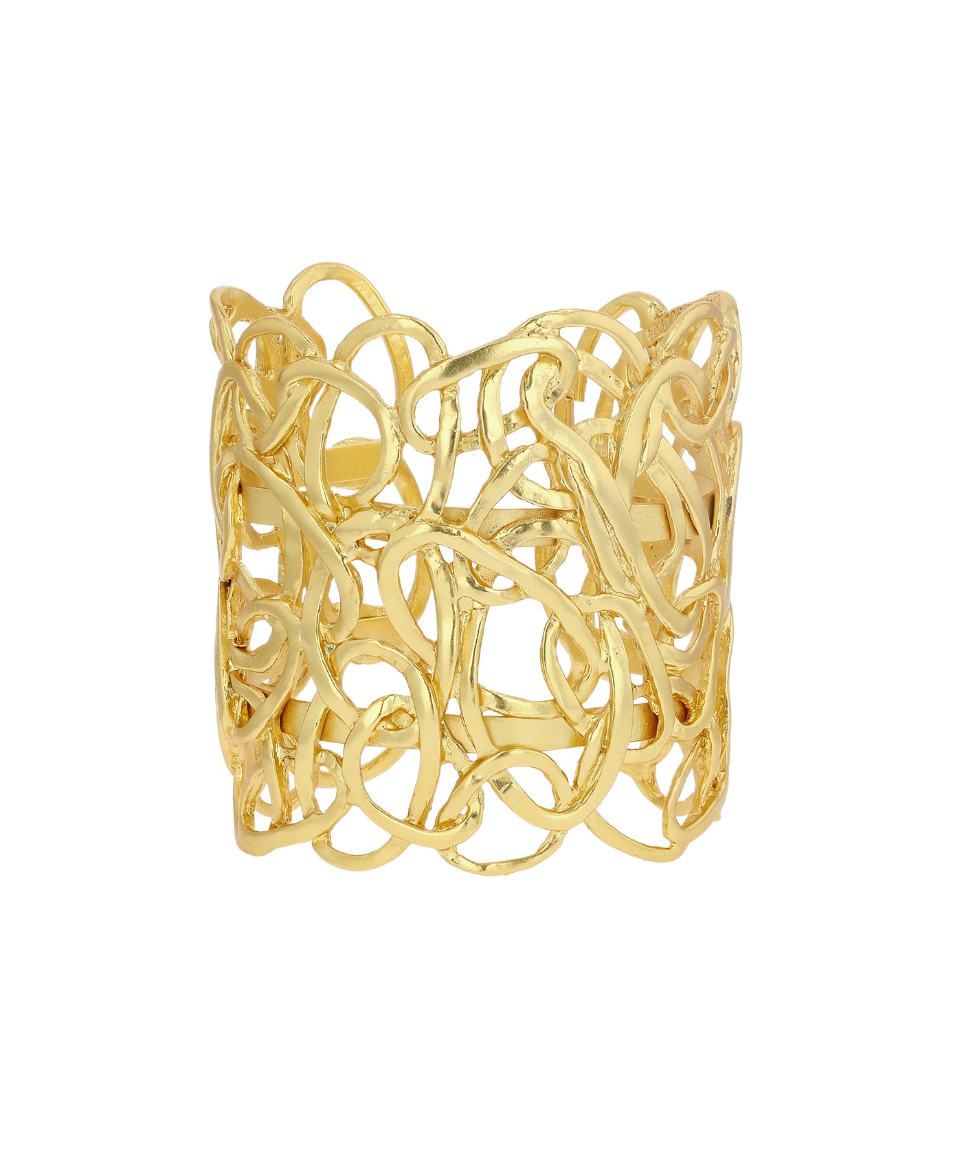 Abstract Metal Cuff Bracelet image 1