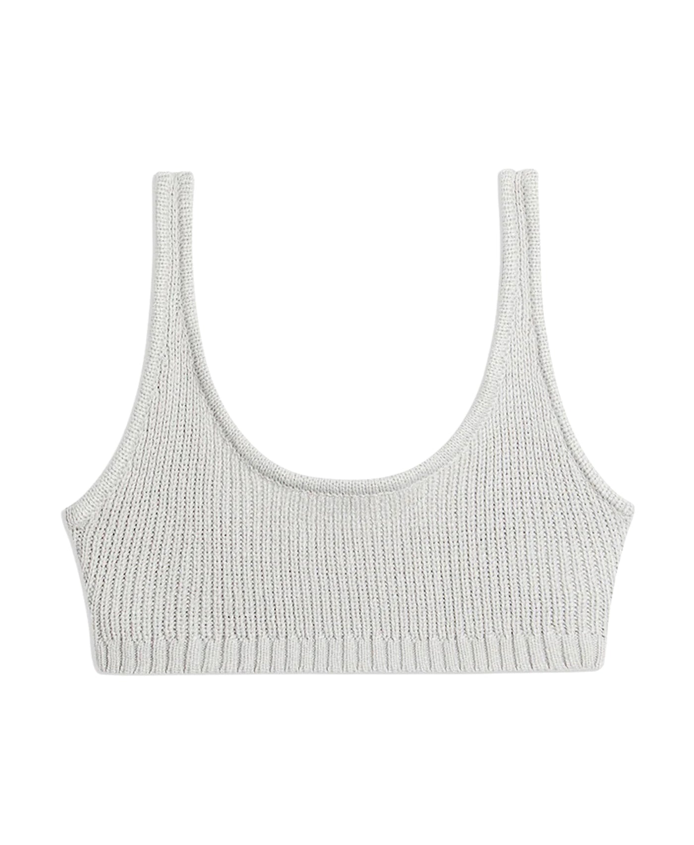 Ribbed Knit Bralette Top view 3