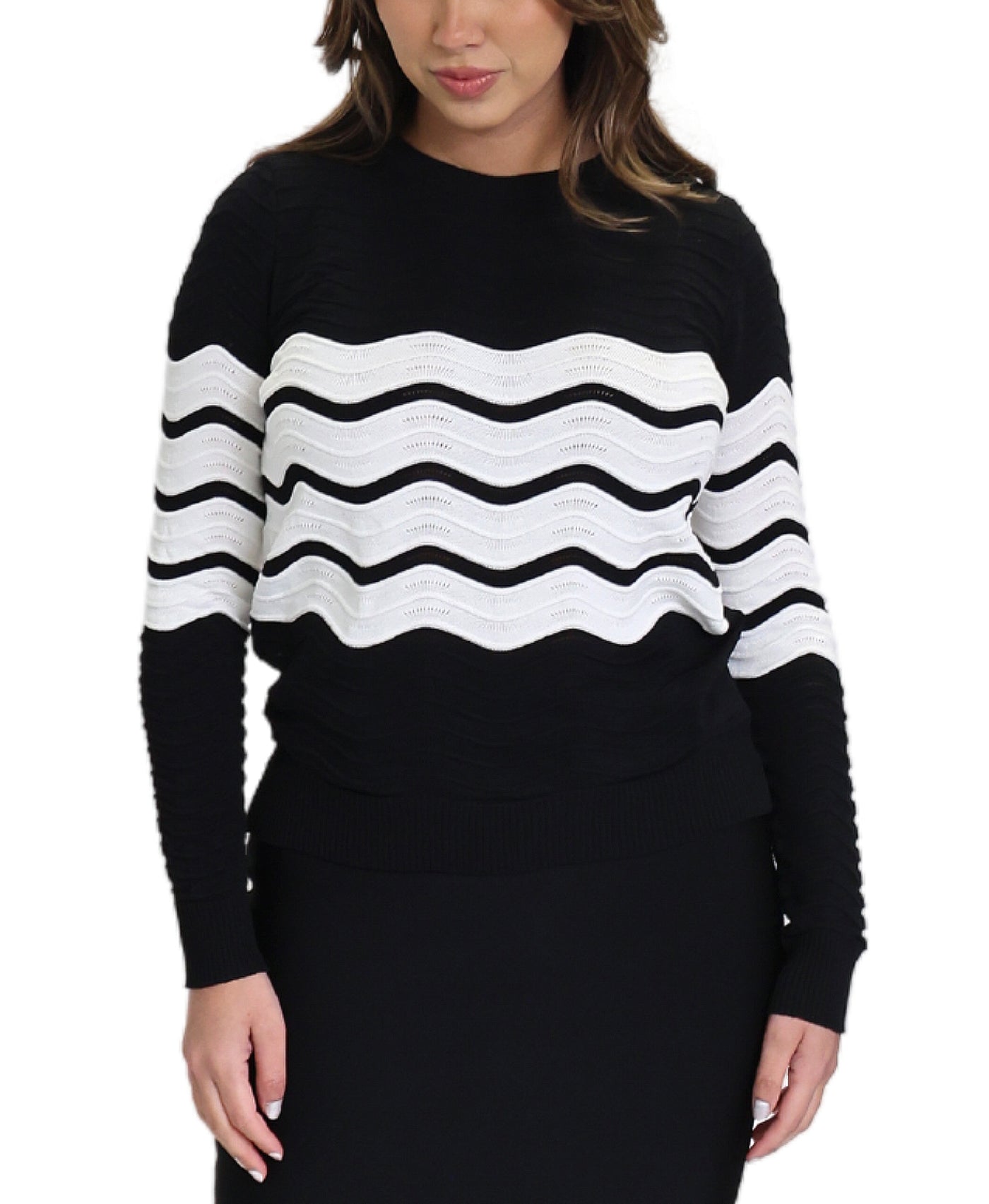 Wavy Stripe Sweater image 1